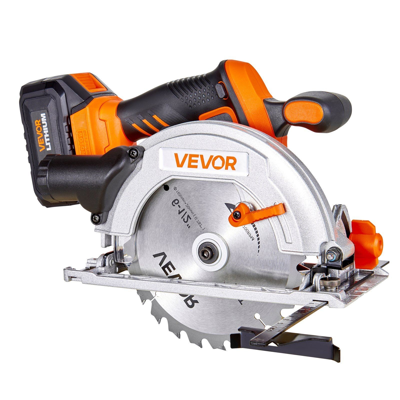 20V Cordless Circular Saw 6.5inch Brushless Motor 4700RPM Bevel 0-45° LED