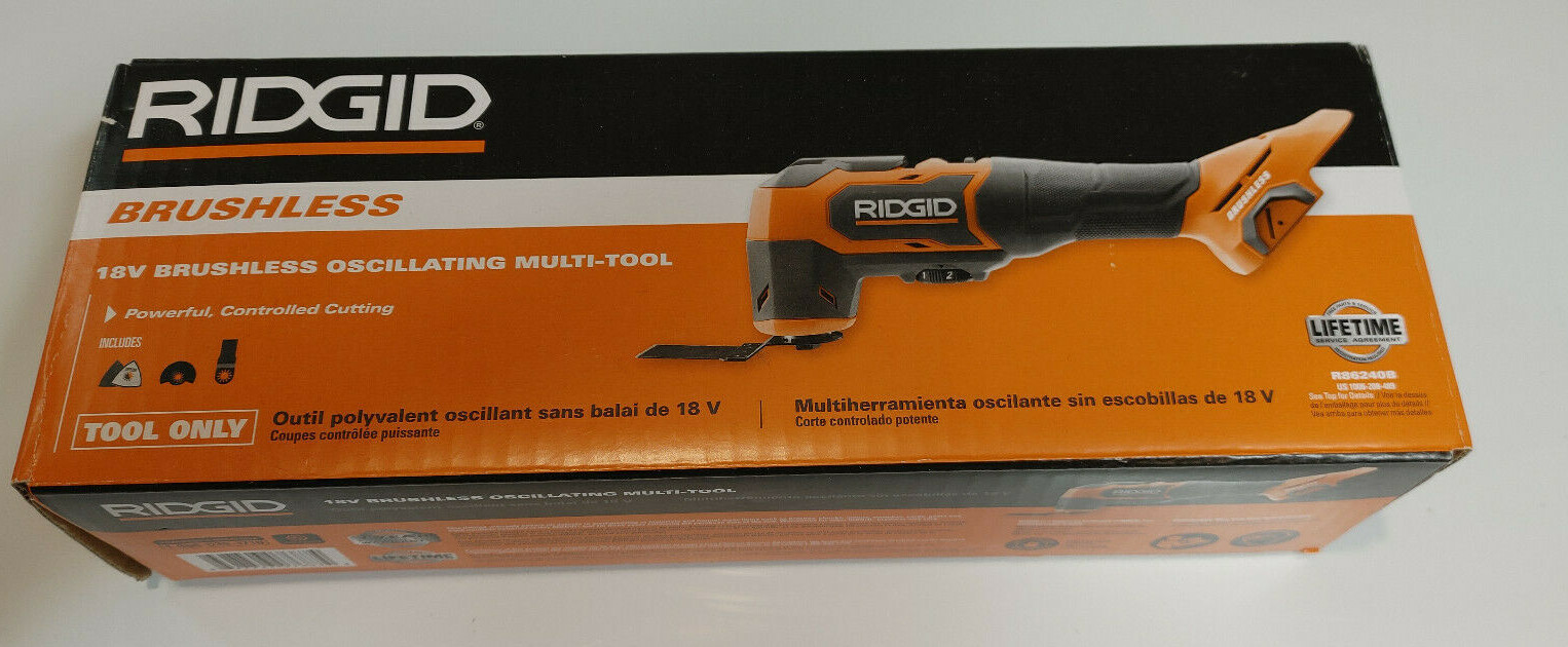 RIDGID 18V Brushless Cordless Oscillating Multi-Tool (Tool Only) R86240B