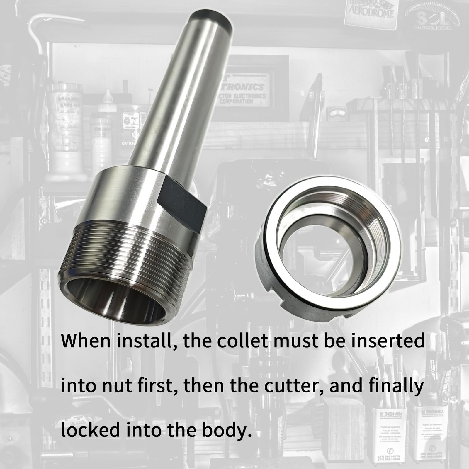 MT3-ER32 Collet Chuck, M12 Thread, MT3 ER32 Collet Chuck Holder, MT3 Shank, M…