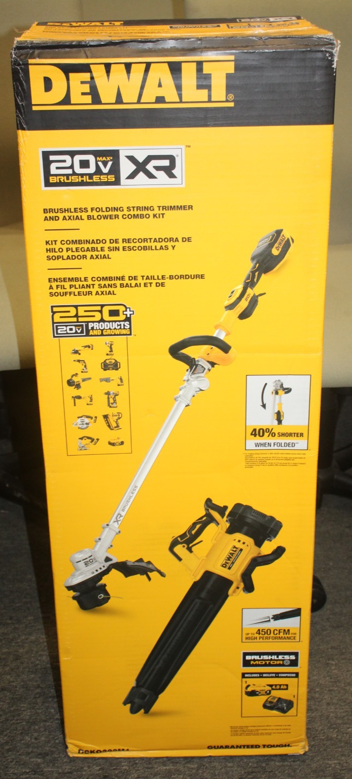 DEWALT DCKO222M1 20V MAX Cordless String Trimmer & Leaf Blower Combo Kit