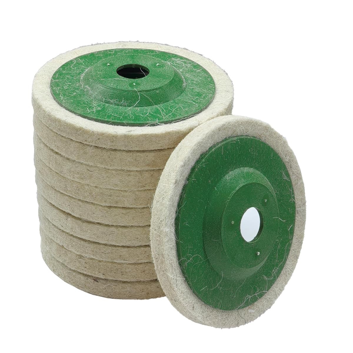 10PCS 4 Inch Wool Felt Car Polishing Wheel Disc Pad, Bore Dia Polishing Wheel…