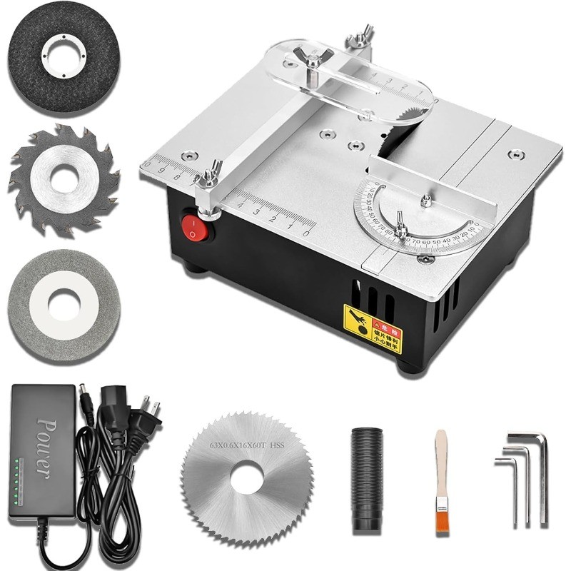 Precision Mini Electric Table Saw, DIY Hobby Handmade Woodworking