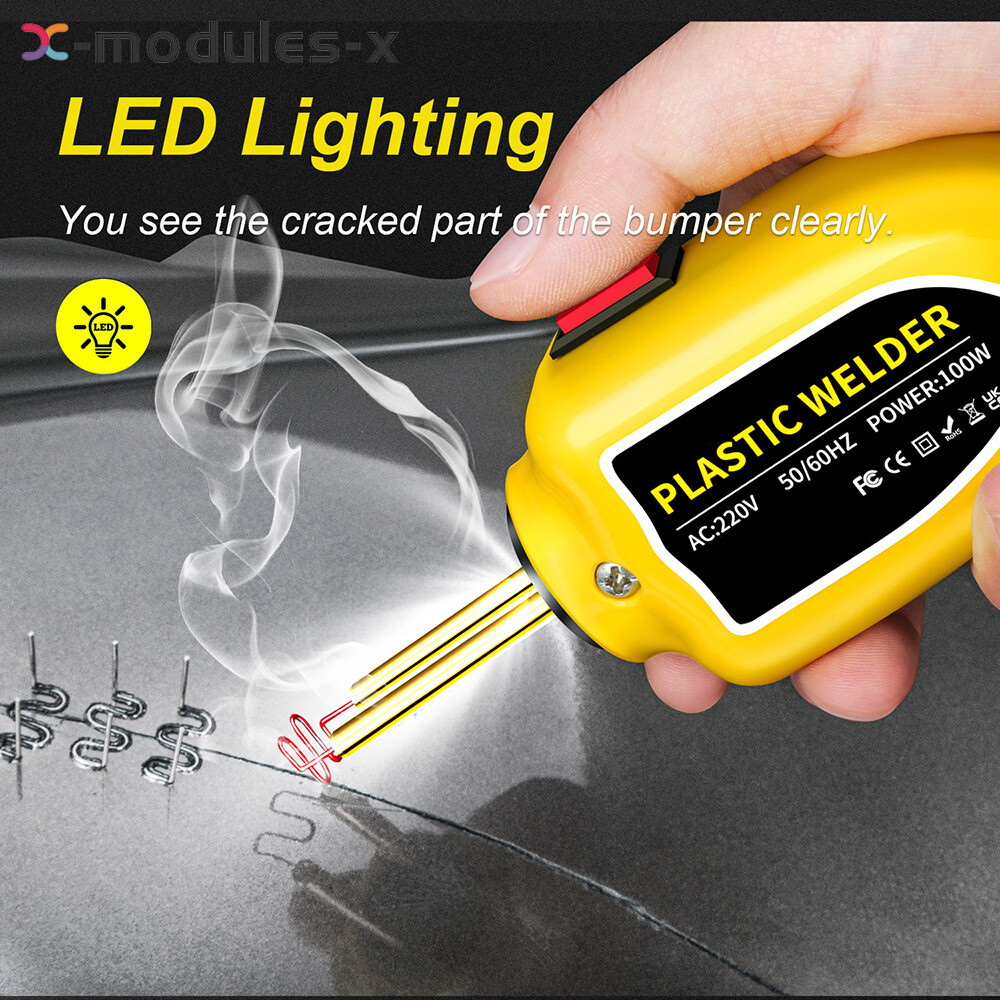 Hot Stapler Plastic Welding Machine Mini 100W Heat Gun Car Soldering Repair Tool