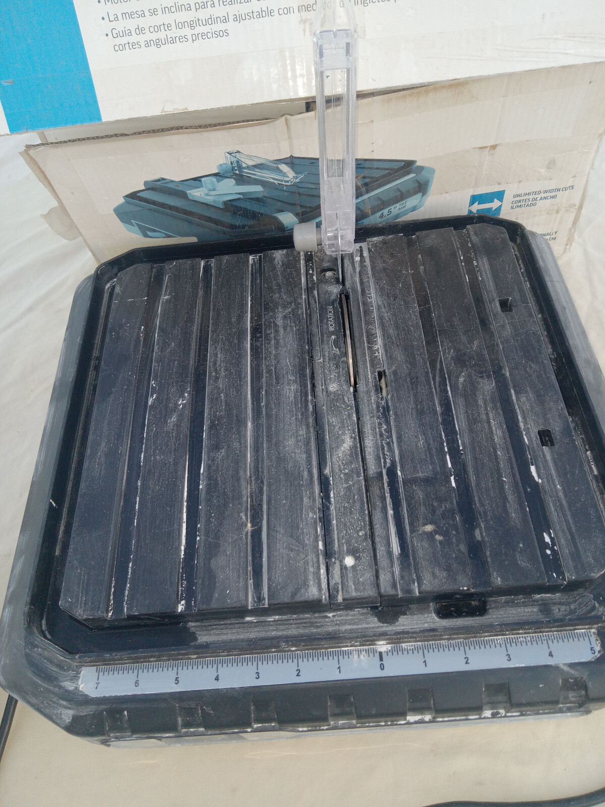 Project Source 4.5-in Tabletop Tile Saw TC115I Tested Works Good NO Fence *READ*