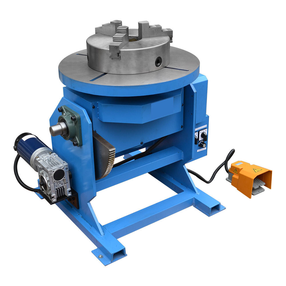 12&Prime; Chuck + 550-1100 LBS Welding Positioner Rotary Table Tilt 0-45-90 degree