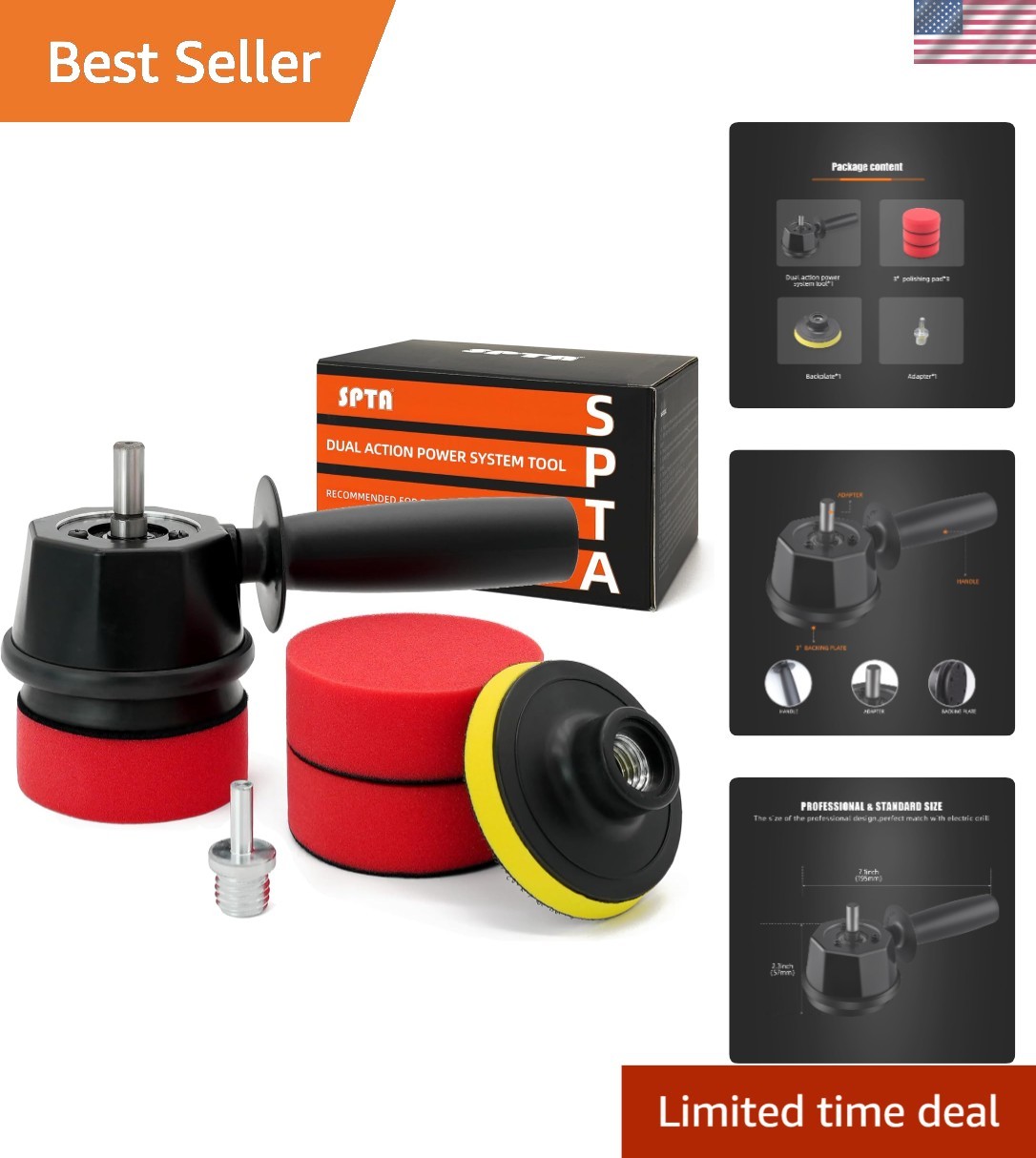Multipurpose Forced Dual Action Tool for Car Polishing – Lightweight & Efficient
