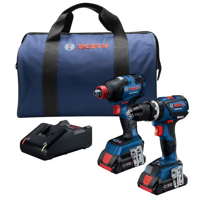 Bosch 2-Tool Brushless Power Tool Combo Kit w/ Soft Case (2-Batteries Included)