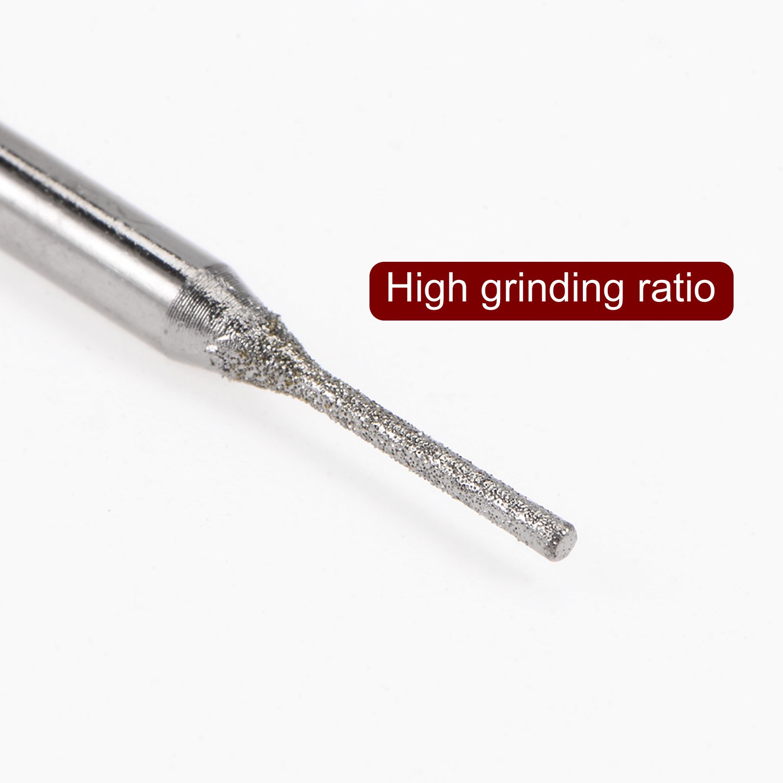 30pcs Diamond Grinding Carving Bits 1mm Cylindrical Head Mounted Point