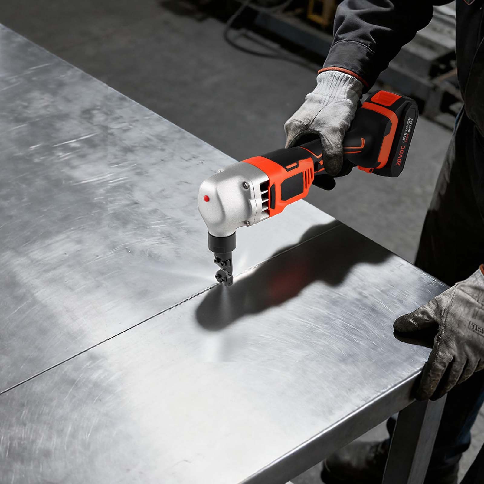 1200RPM Cordless Metal Nibbler 3.5kg, Cuts 0.06in+ Stainless