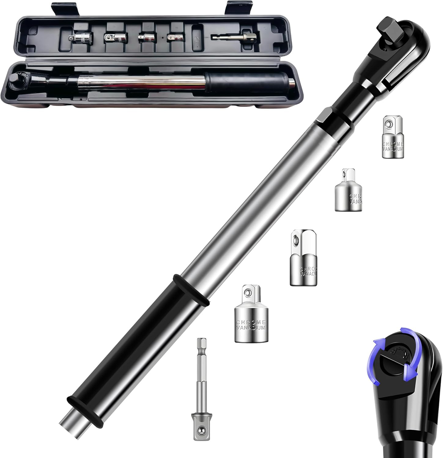 1/2“ Offset Extension Wrench Impact for Electric Drill,Electric Ratchet Wrench