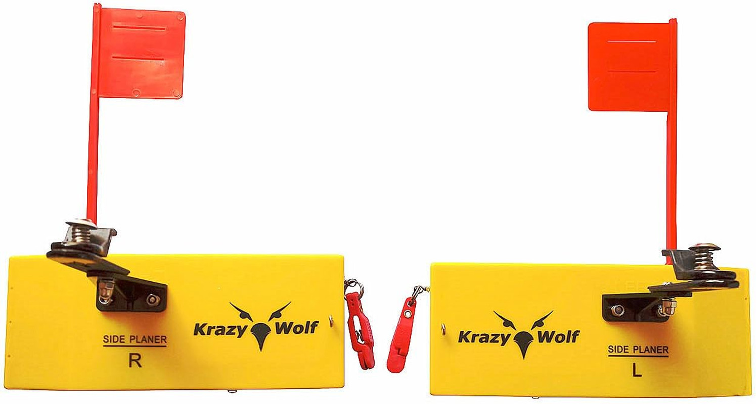 Planer Board (P007,P009),Includes Spring Flag System,Left&Right L8 xW3,L10 Xw3.5