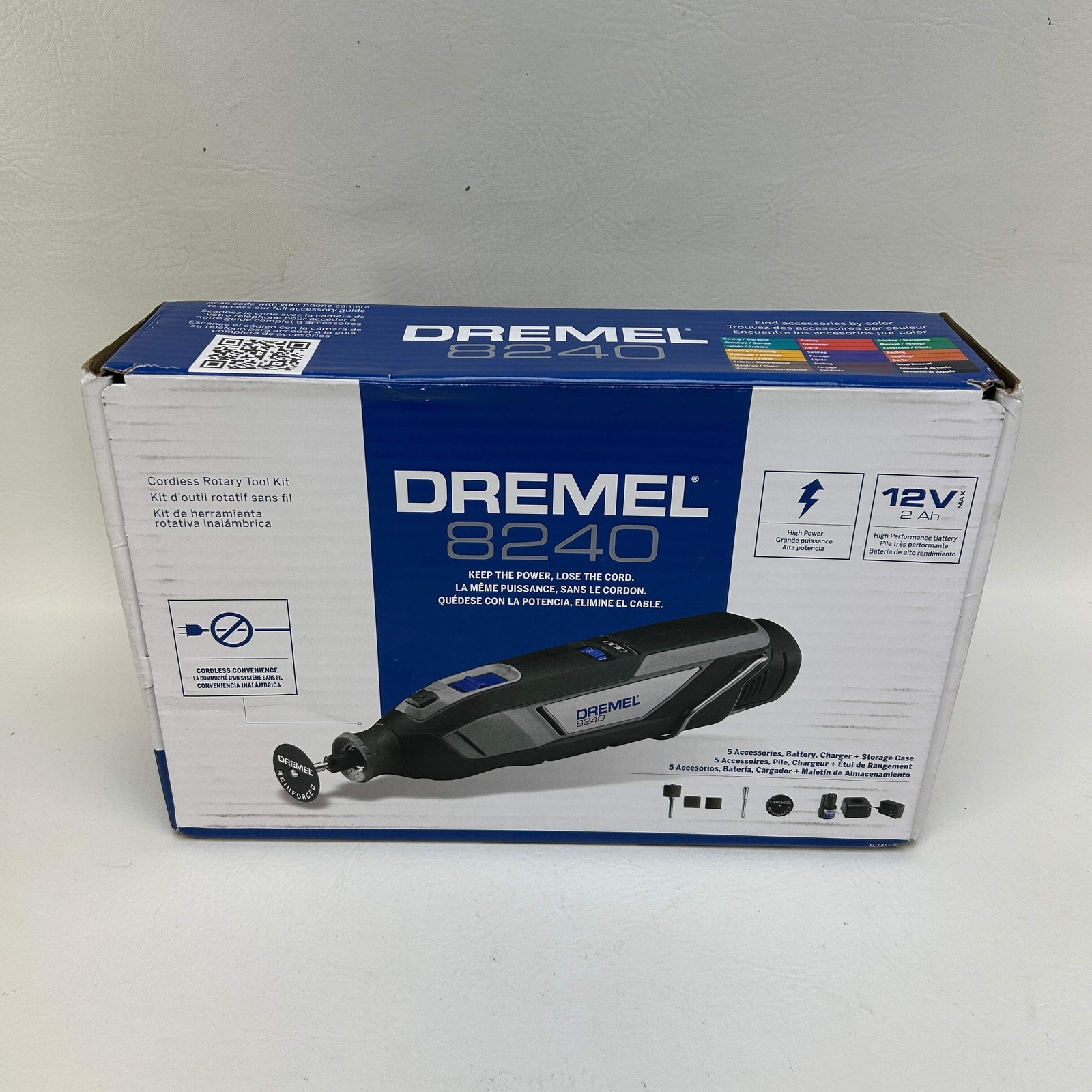 New Dremel 8240-5 12V Cordless Variable Speed Rotary Tool