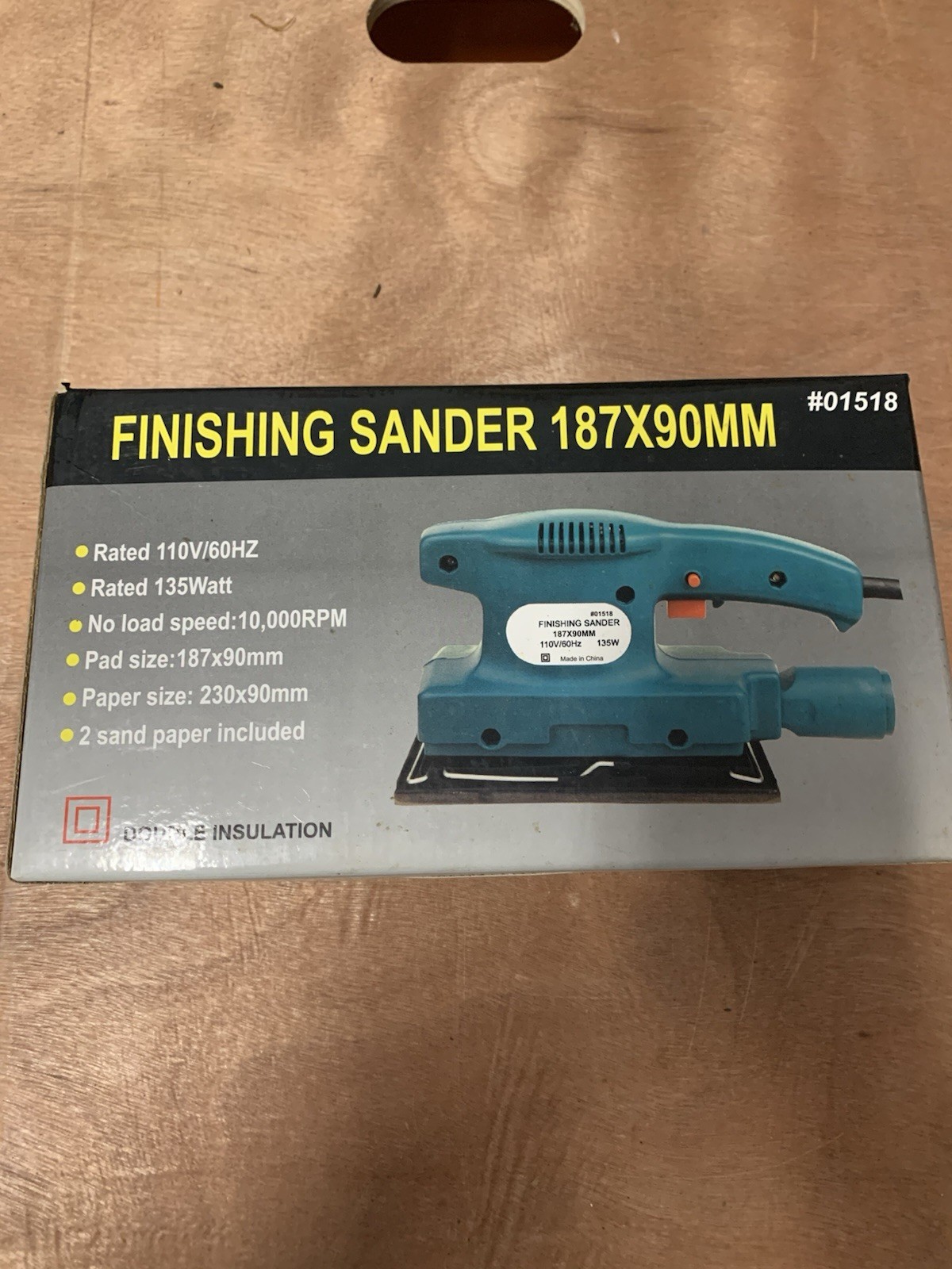 Finishing Sander 01518 Double Insulation