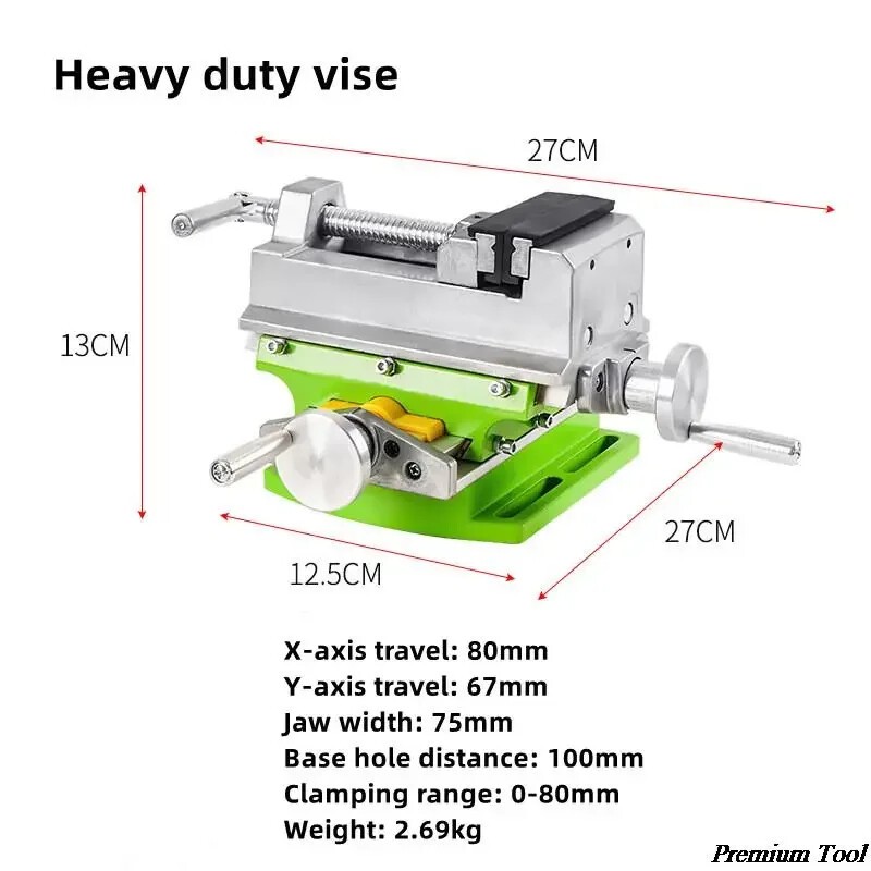 Bench Drill Milling Machine Variable Speed Drilling Chuck Base 3-16mm Drilling
