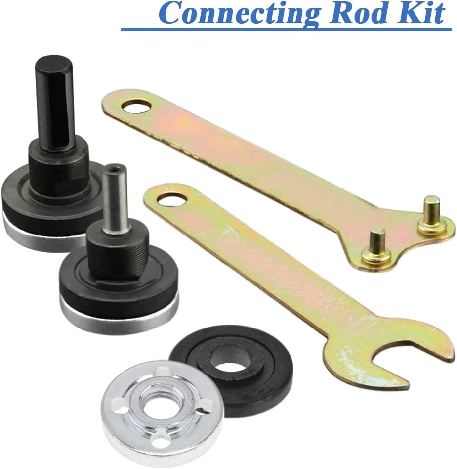 6 in 1 Electric Drill Conversion Angle Grinder Adapter Connecting Rod Kit, 6m…