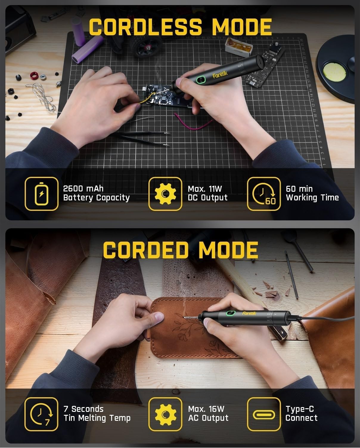 T1 Max Soldering Iron | Fast Heating Kit, Auto Sleep, 4 Tips