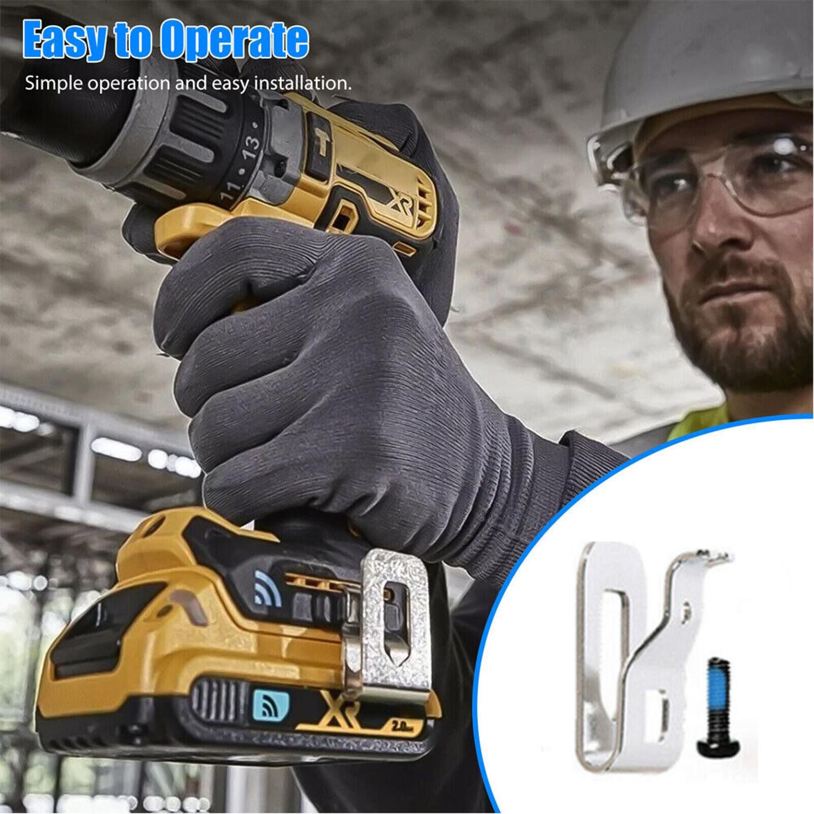 6Pcs Steel Belt Clip Hooks For DeWalt 20V Drill Impact Driver N268241 N169778 D