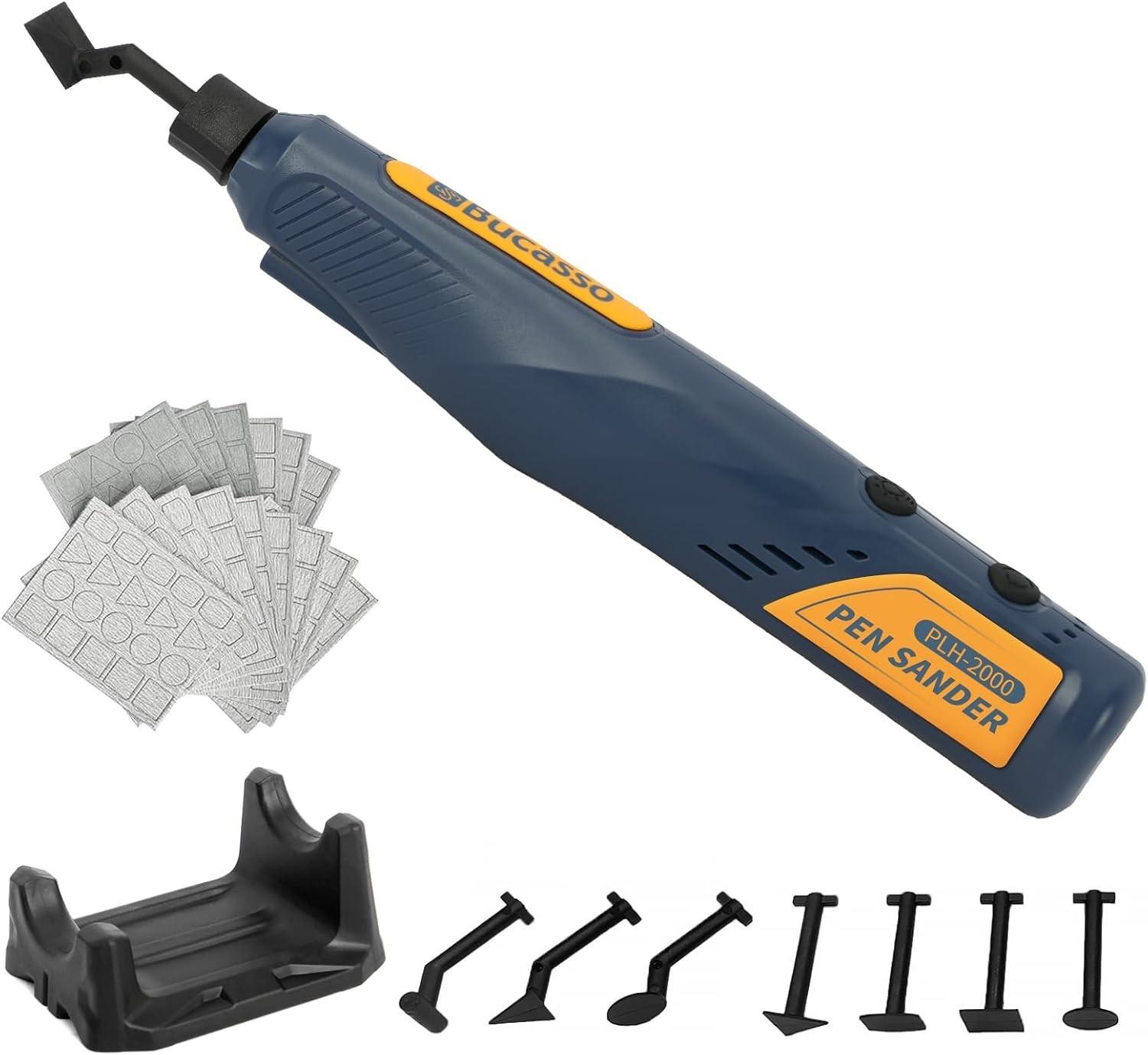 Compact Cordless Pen Sander with LED Light – 2 Hours Battery Life for Crafts