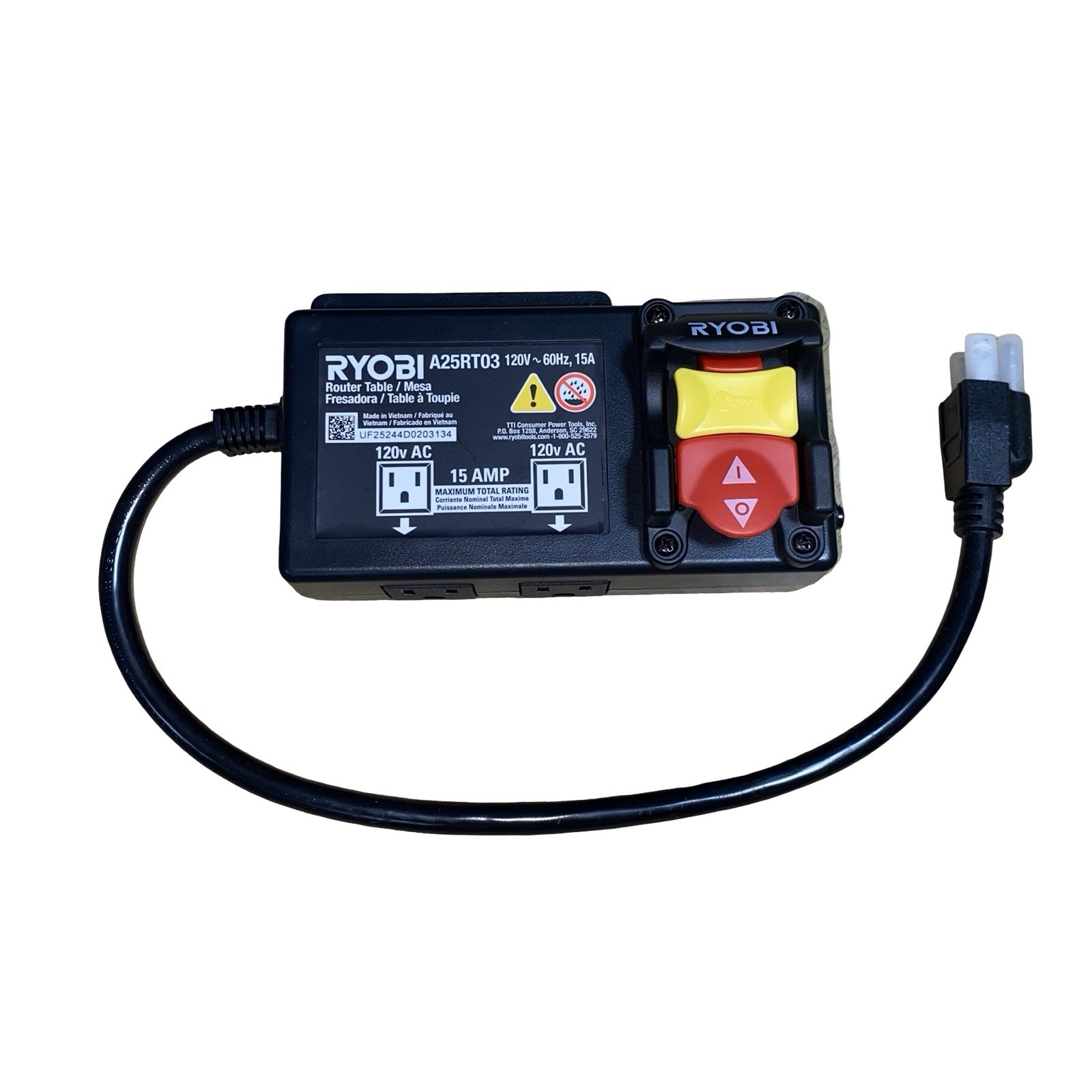 Genuine Ryobi 089220105047 Switch Box Fits A25RT03 OEM