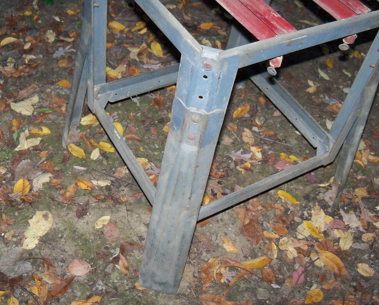 Craftsman 103 113 Table Saw Jointer Flared Adjustable Leg Stand Base, 16 X 18