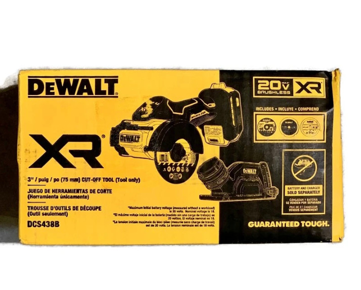 DeWALT DCS438B 20V MAX XR 3&Prime; Brushless Cordless Compact Cut Off Tool DCS438