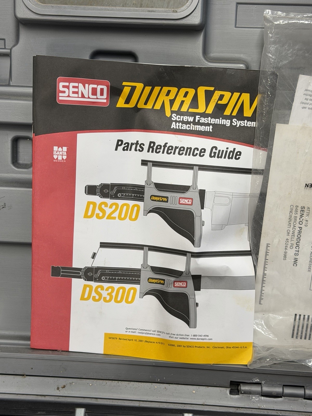 Senco DuraSpin DS300 Screw Fastening Attachment & Dewalt DW257 Screwgun