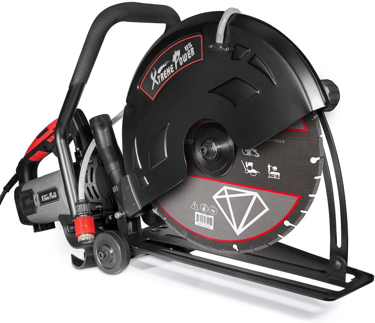 XtremepowerUS 3200W Electric 16&Prime; Concrete Cut Off Saw Wet/Dry Circular Black