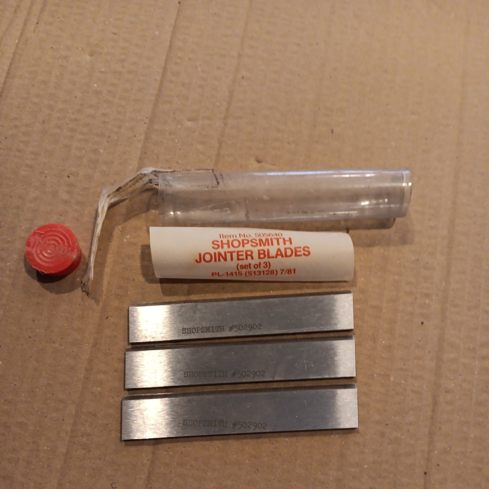 Shopsmith Mark V Set Of 3 jointer blades NOS
