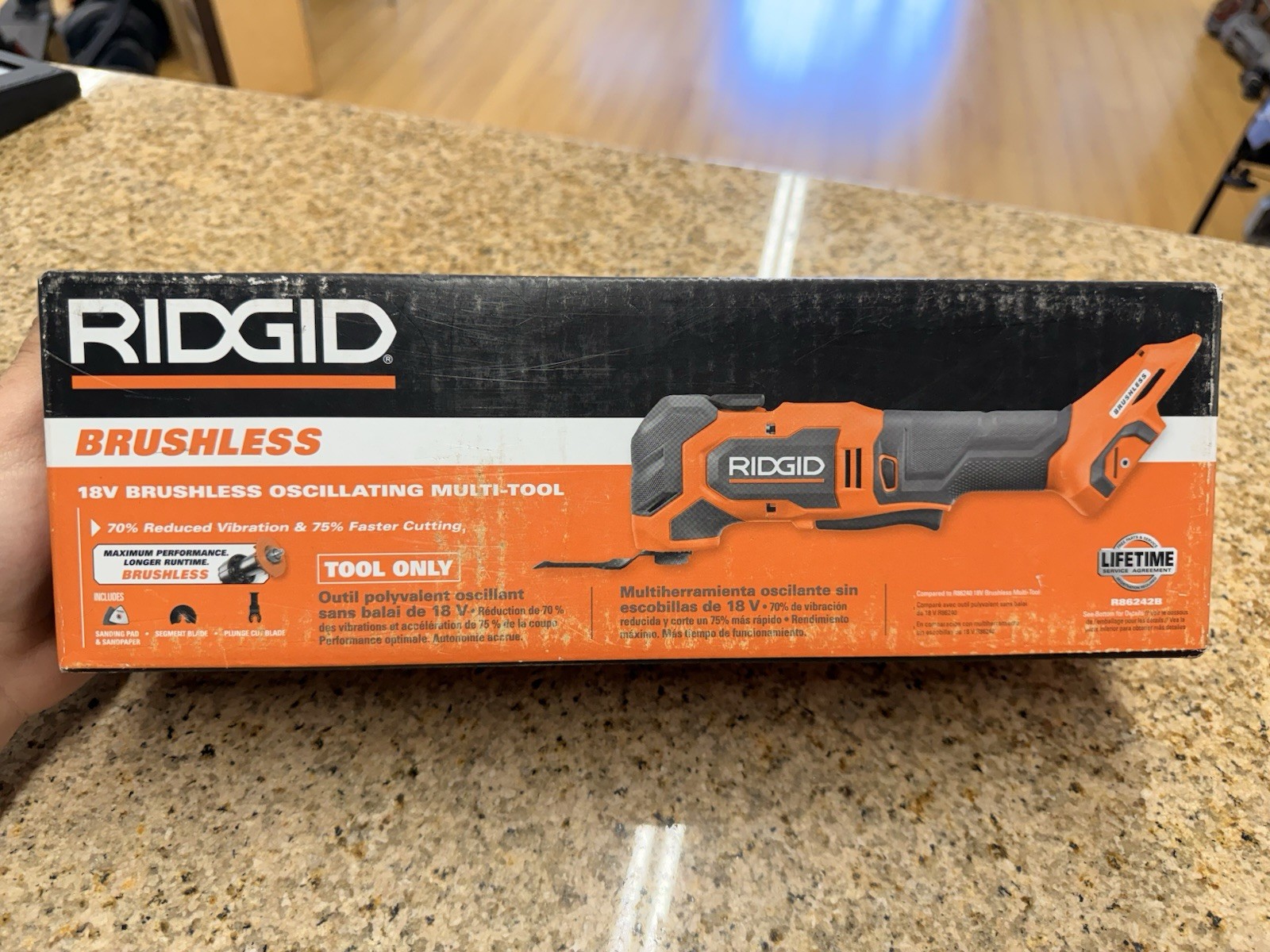 RIDGID 18V NUKE SubCompact Brushless Cordless Multi-Tool (Tool Only) RNKSMT01B