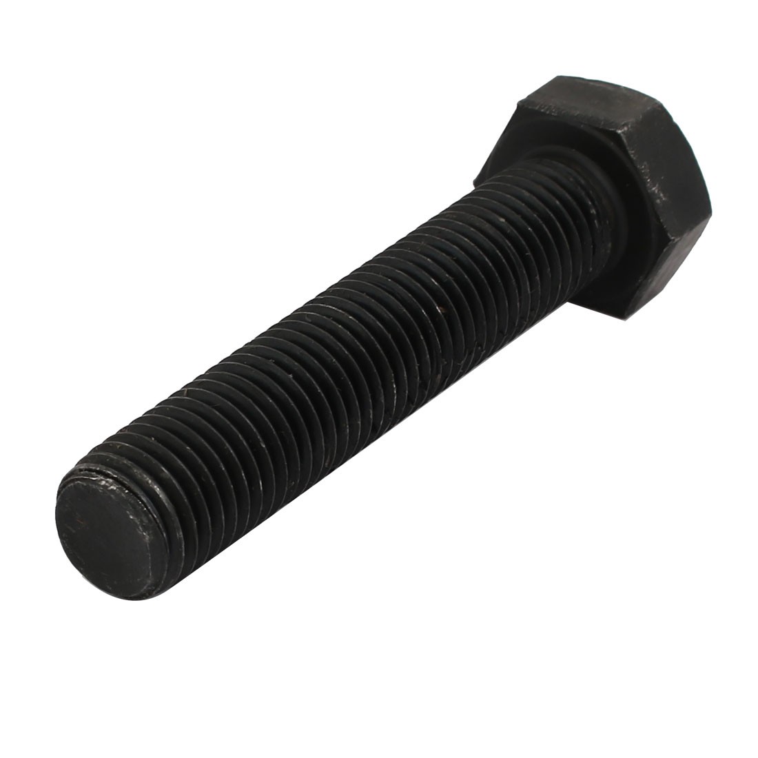 8.8 Grade M16x80mm Full Threaded Left Hand Thread Hex Head Bolt Black