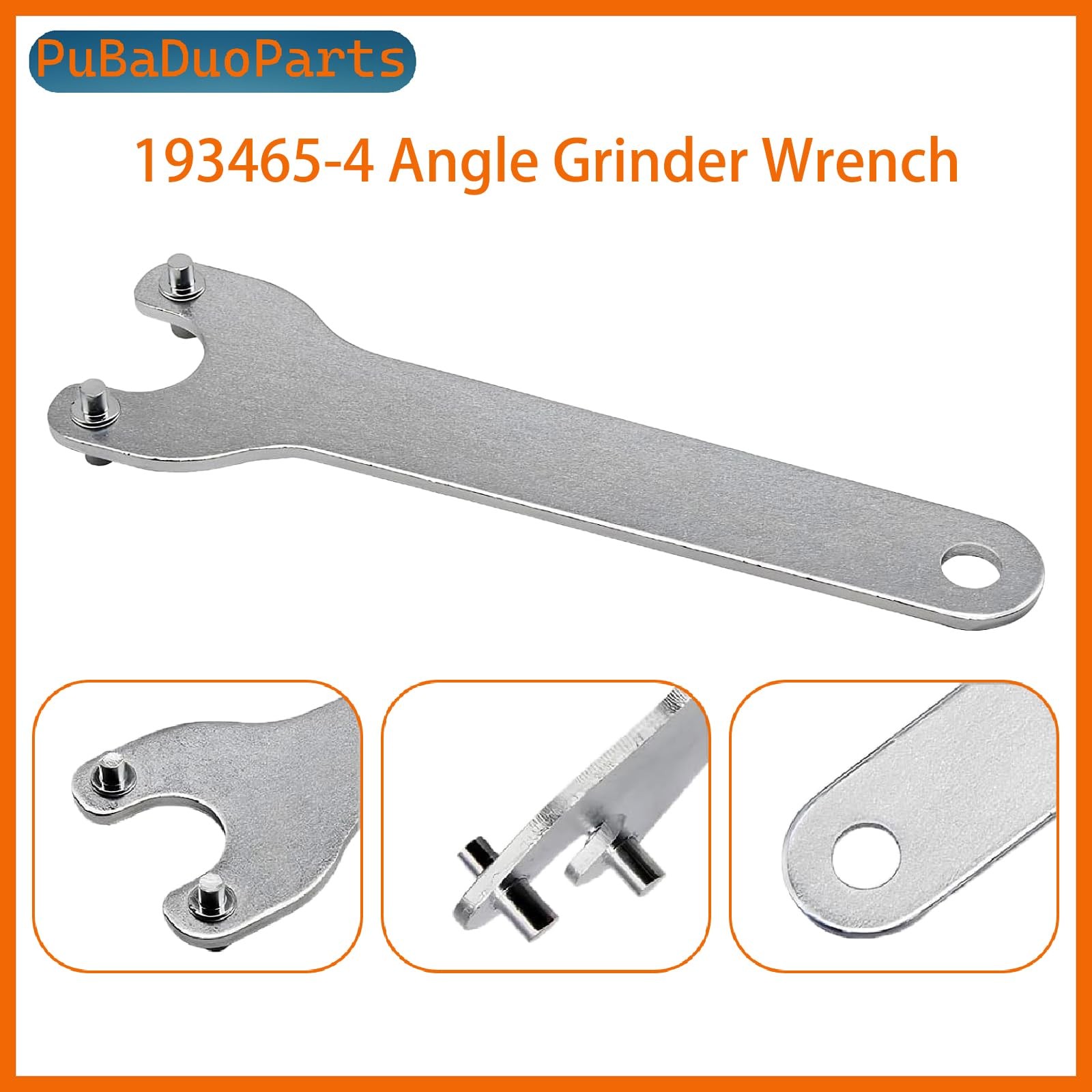 4.5&Prime; 5&Prime; 7&Prime; 5/8&Prime;-11 Universal Angle Grinder Wrench Kit (1 + Raw Metal