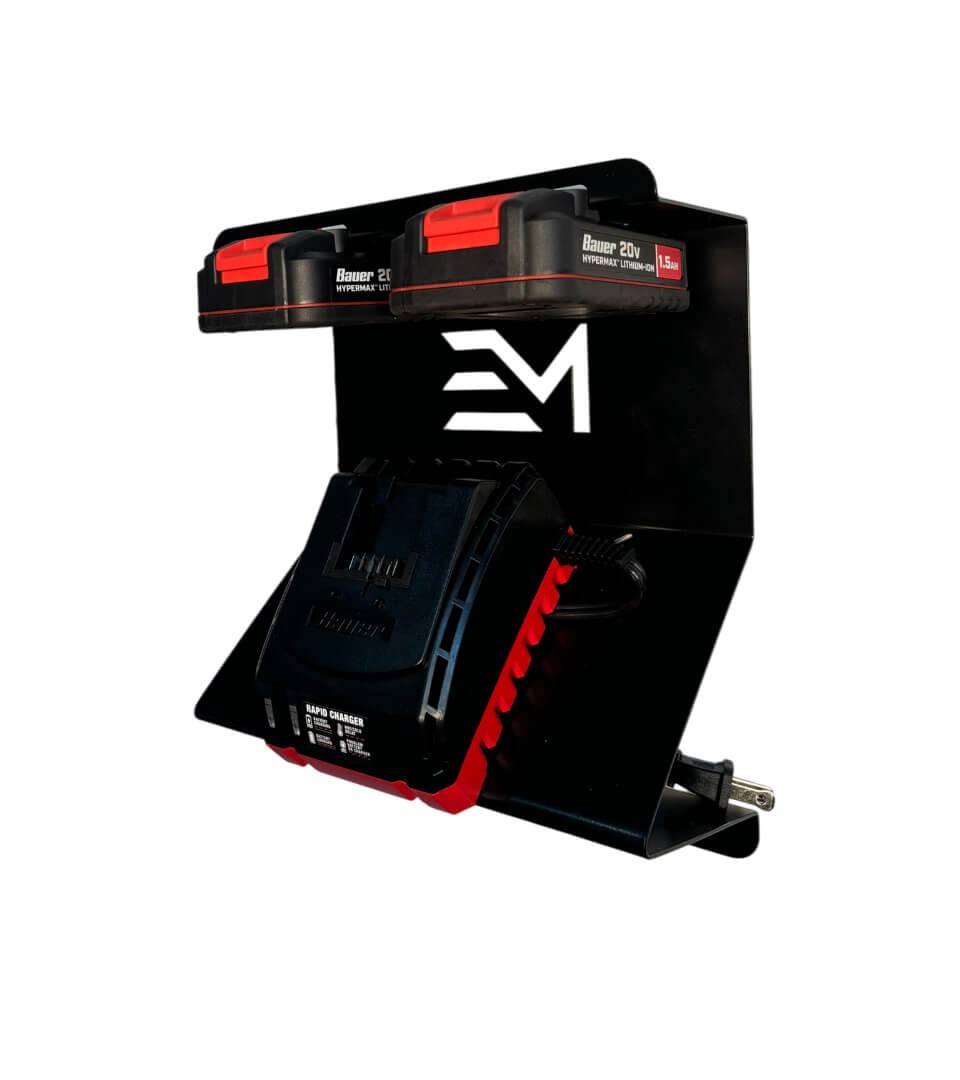 Bauer 20V Charger and Battery Mount
