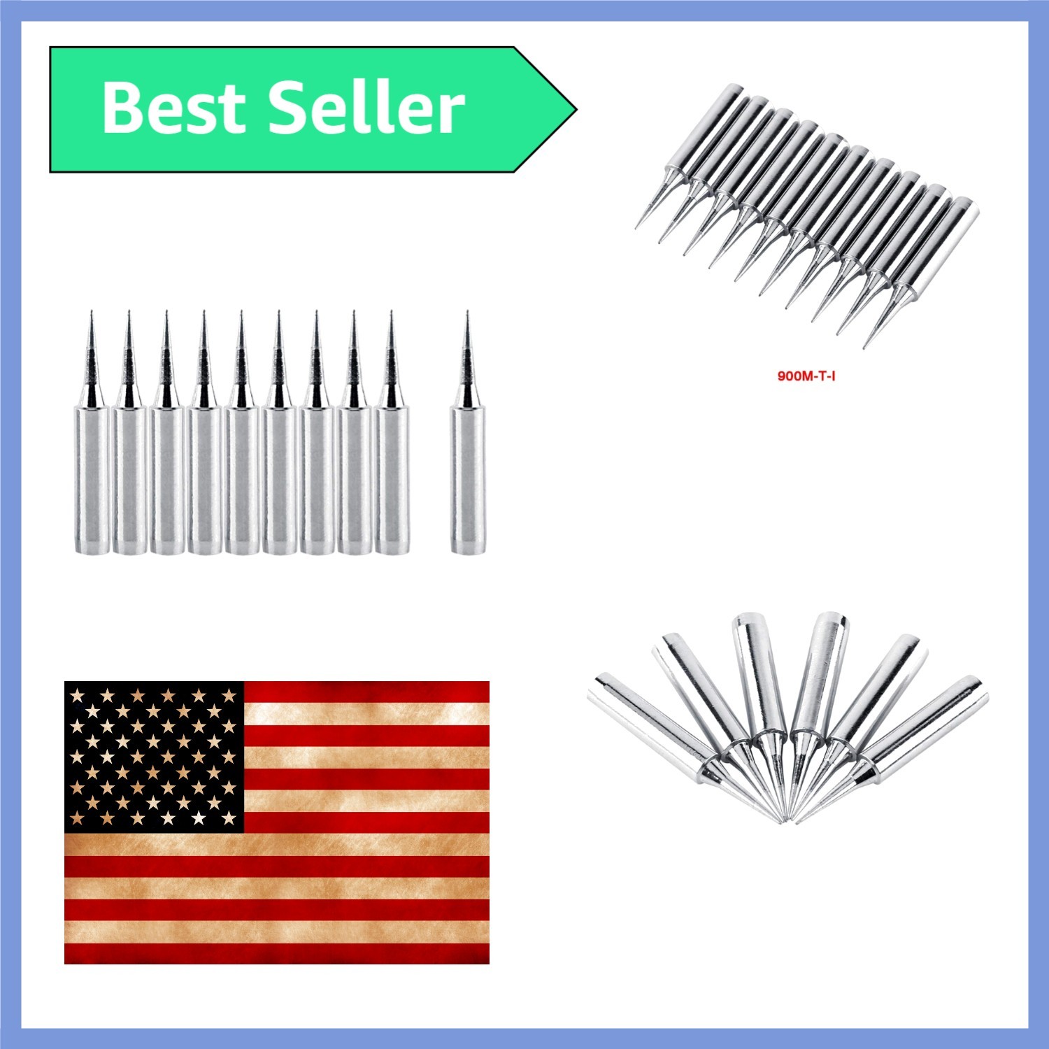 10Pcs Soldering Tips, Mechanic Soldering Iron Tips Replaceable Micro Solderin…