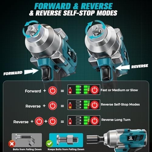 Cordless Impact Wrench 3/8&Prime; Compatible with Milwaukee 18V Battery, 600Ft-lbs (80
