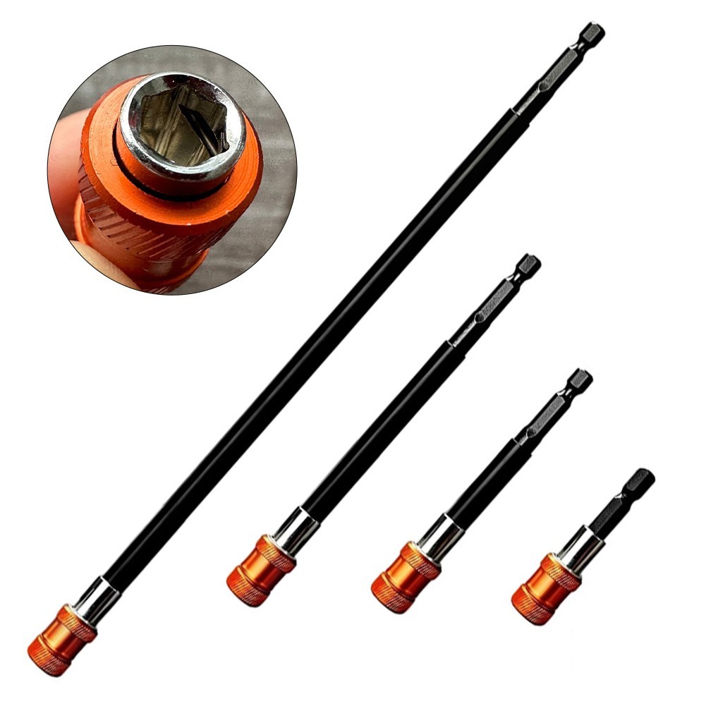 for Quick Release Magnetic Bit Holder Set 60mm to 300mm Lengths for 1/4 Hex