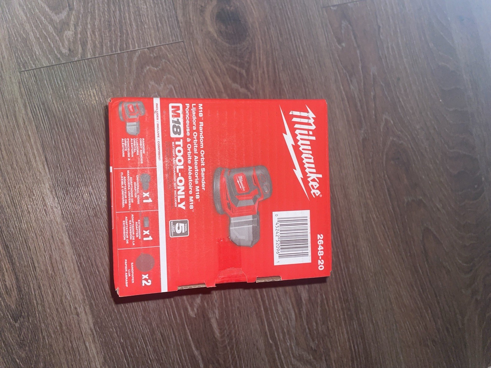 Milwaukee 2648-20 M18 Random Orbit Sander -Red