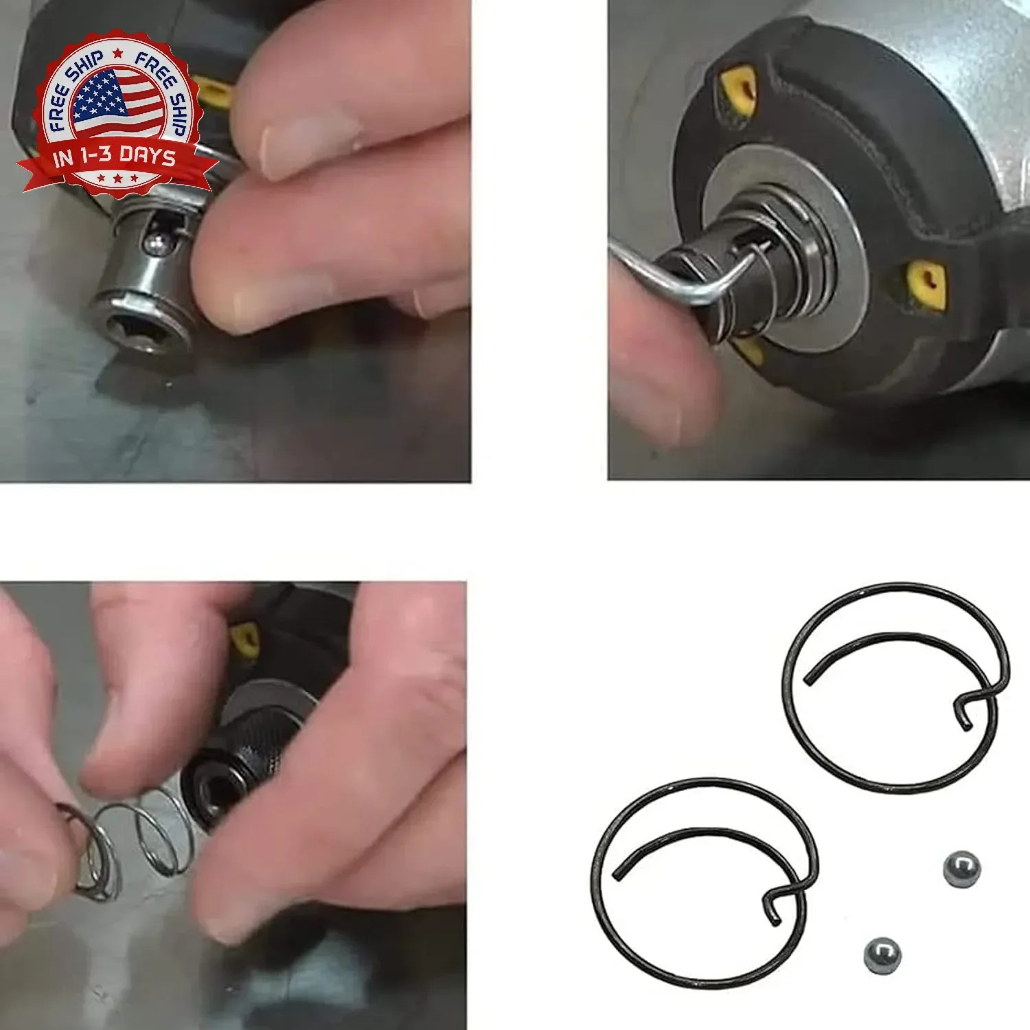 2 Pack N078434 N089668 Spring and Steel Ball, Fit for DCF805 DCF825 DCF885 DCF88