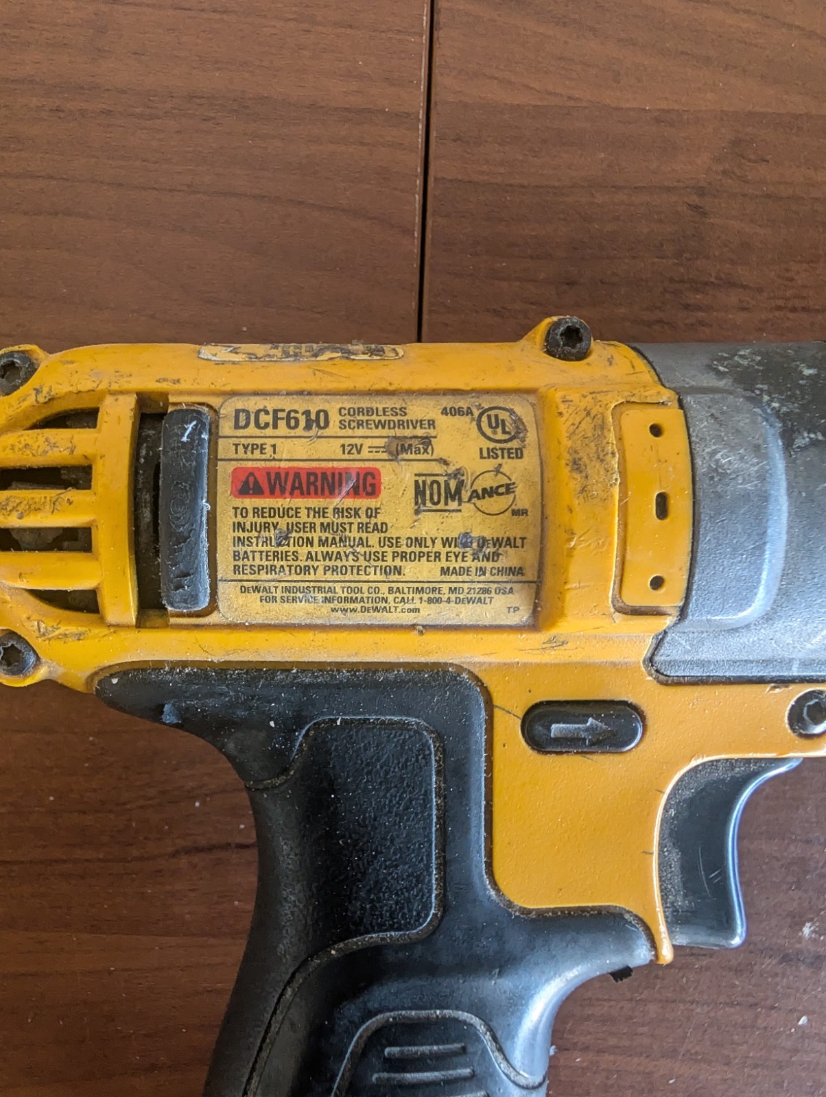 DEWALT DCF610 12V Max Cordless Screwdriver 1/4 in Keyless (Tool Only)