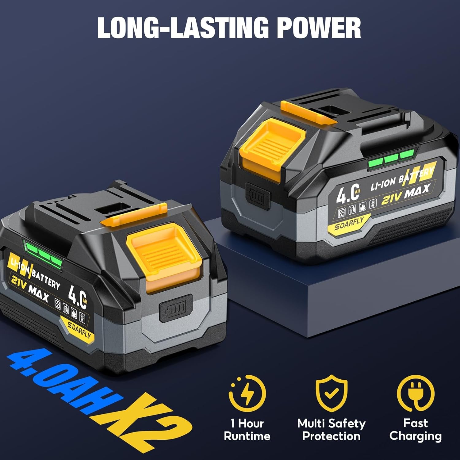 Upgraded Cordless Impact Wrench 1/2&Prime;, 900 Ft-lbs (1200 Nm) Brushless Impact Gun,