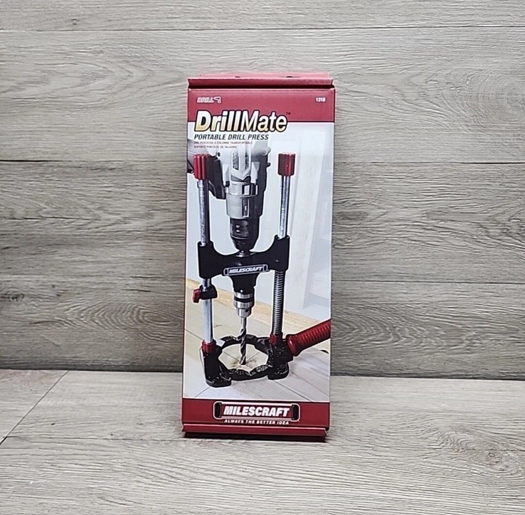 Milescraft 1318 DrillMate Portable Drill Guide – Drill Guide Attachment