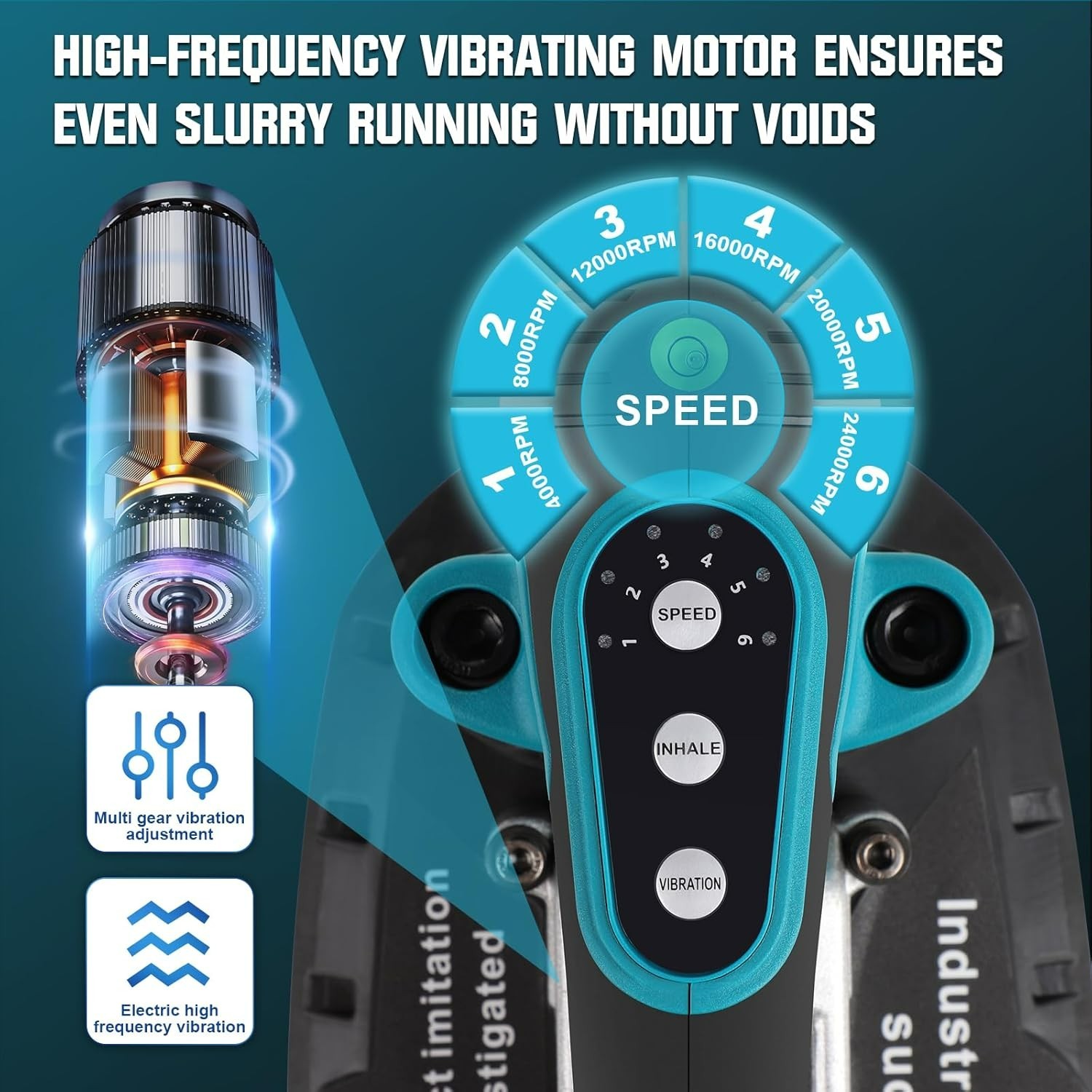 Tile Vibration Machine Installation Tool for Makita 18V Battery, Handheld Automa