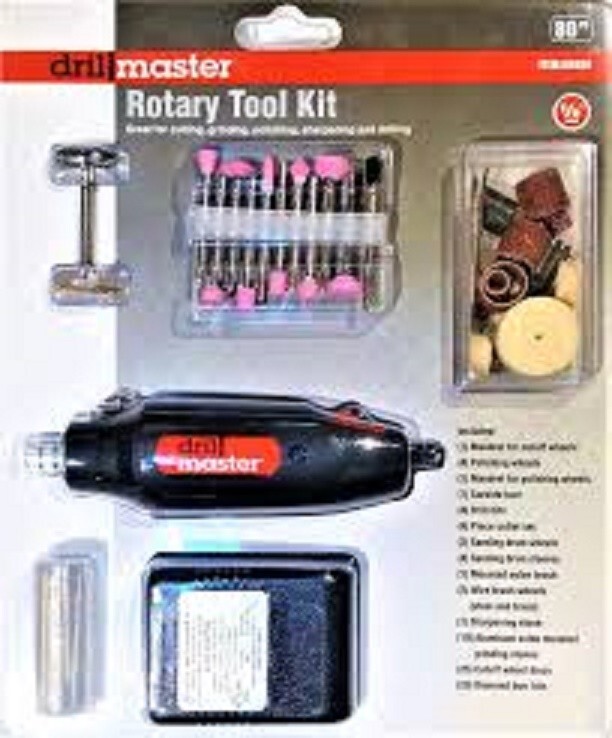 80pc Rotary Tool Kit Hobby Craft Cut Drill Grind Glass Jewelry fits Many Bits