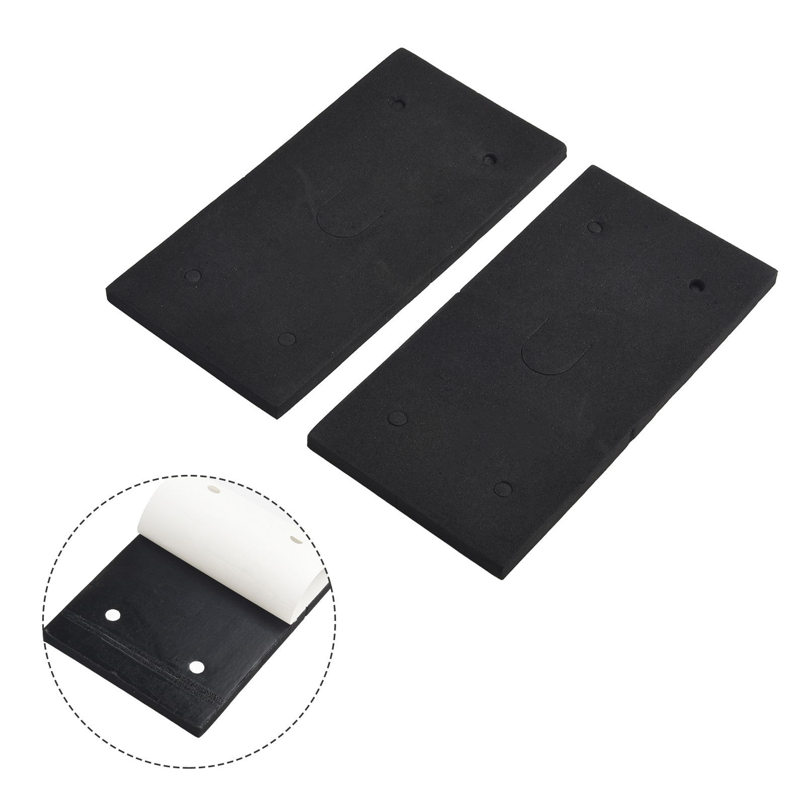 Accessories Sander Back Pads Foam 18.5×9.3×0.8cm Black Easy Installation