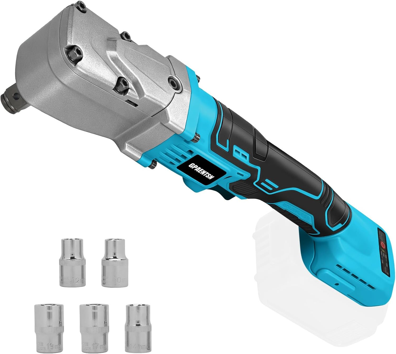 1/2&Prime; Right Angle Impact Wrench 206 Ft-Lbs for Makita 18V Tool | Brushless Motor,