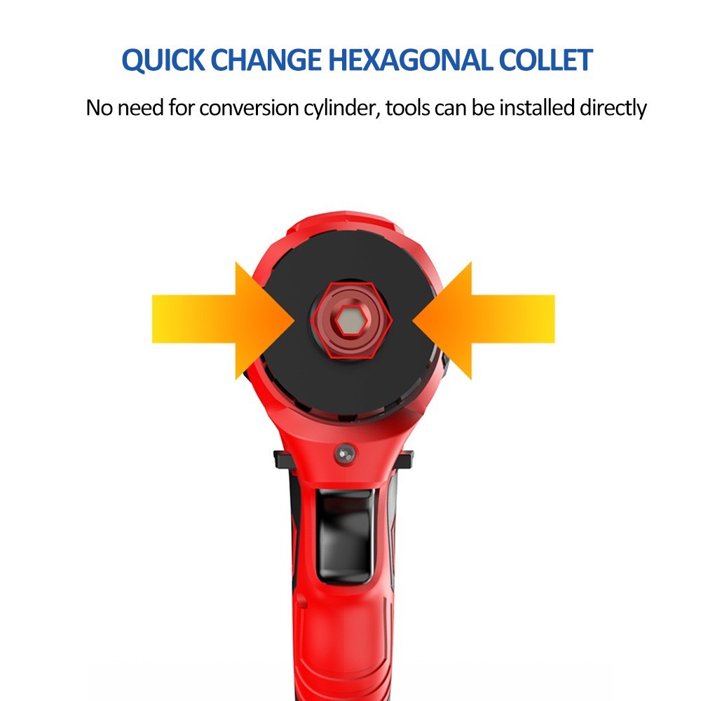 21V 50Nm Brushless Lithium Cordless Screwdriver Torque Adjustable Speed 1battery