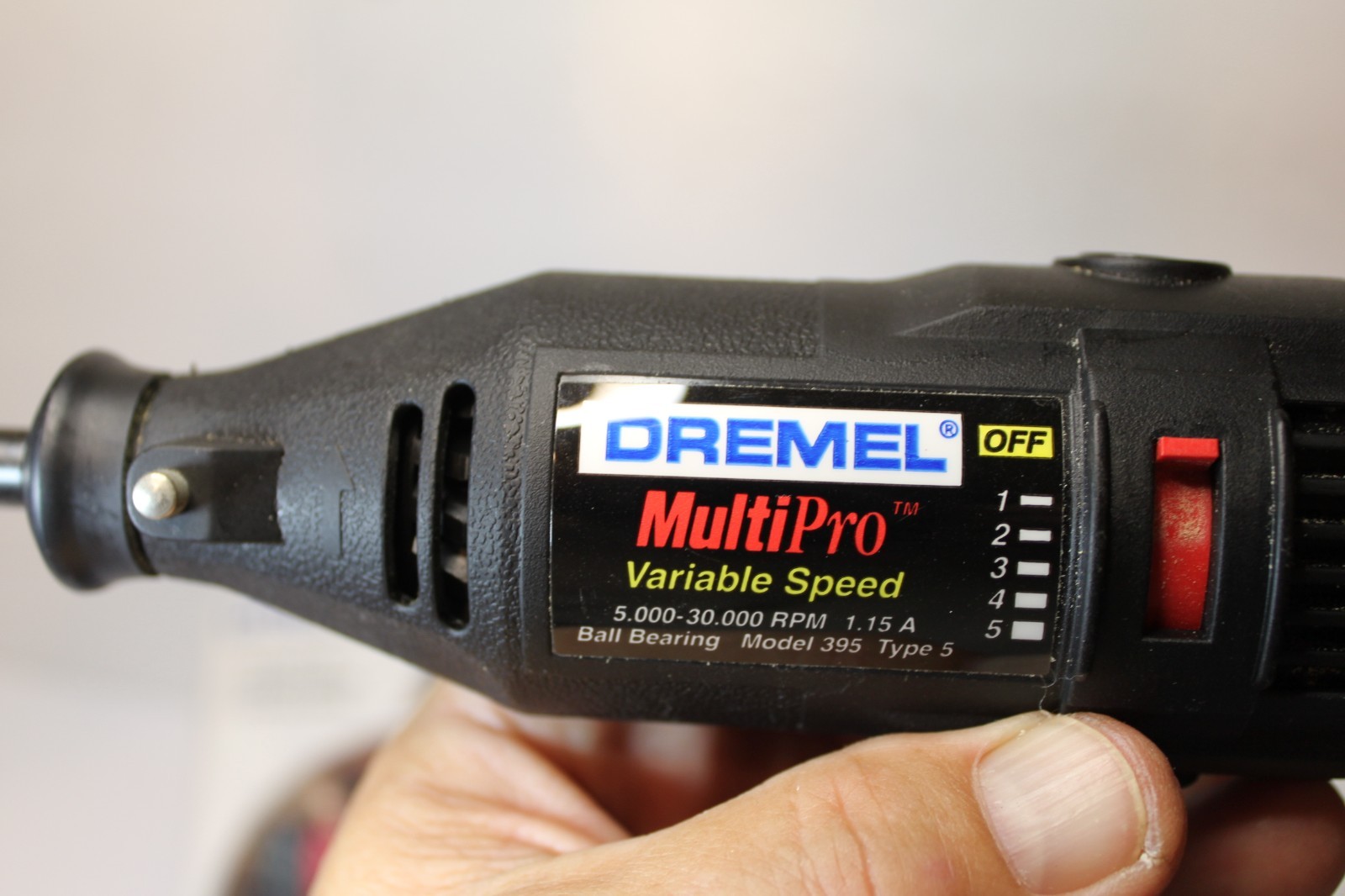 DREMEL MULTIPRO MODEL 395 VARIABLE SPEED 5K-30K RPM Case, Manual, Bits, Wrench