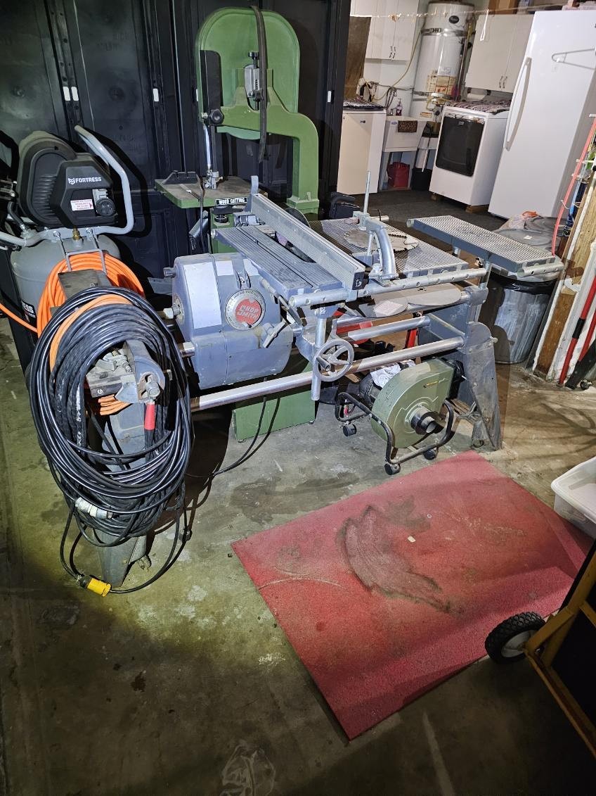 MARK 5 SHOPSMITH 14 I Band saw Drill Press Planner Power Disc Sander Lathe Ect