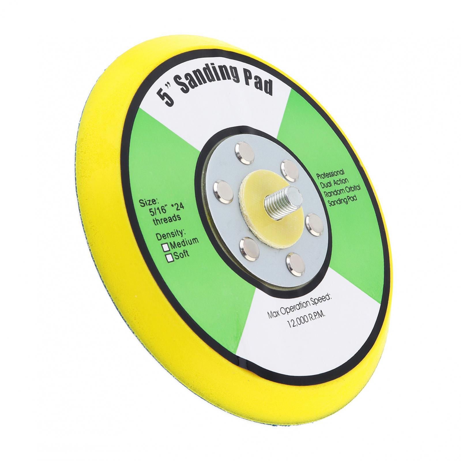 5” Sanding Pad Vinyl PSA Backing 5/16” Arbor for Orbital and Dual Action Sander