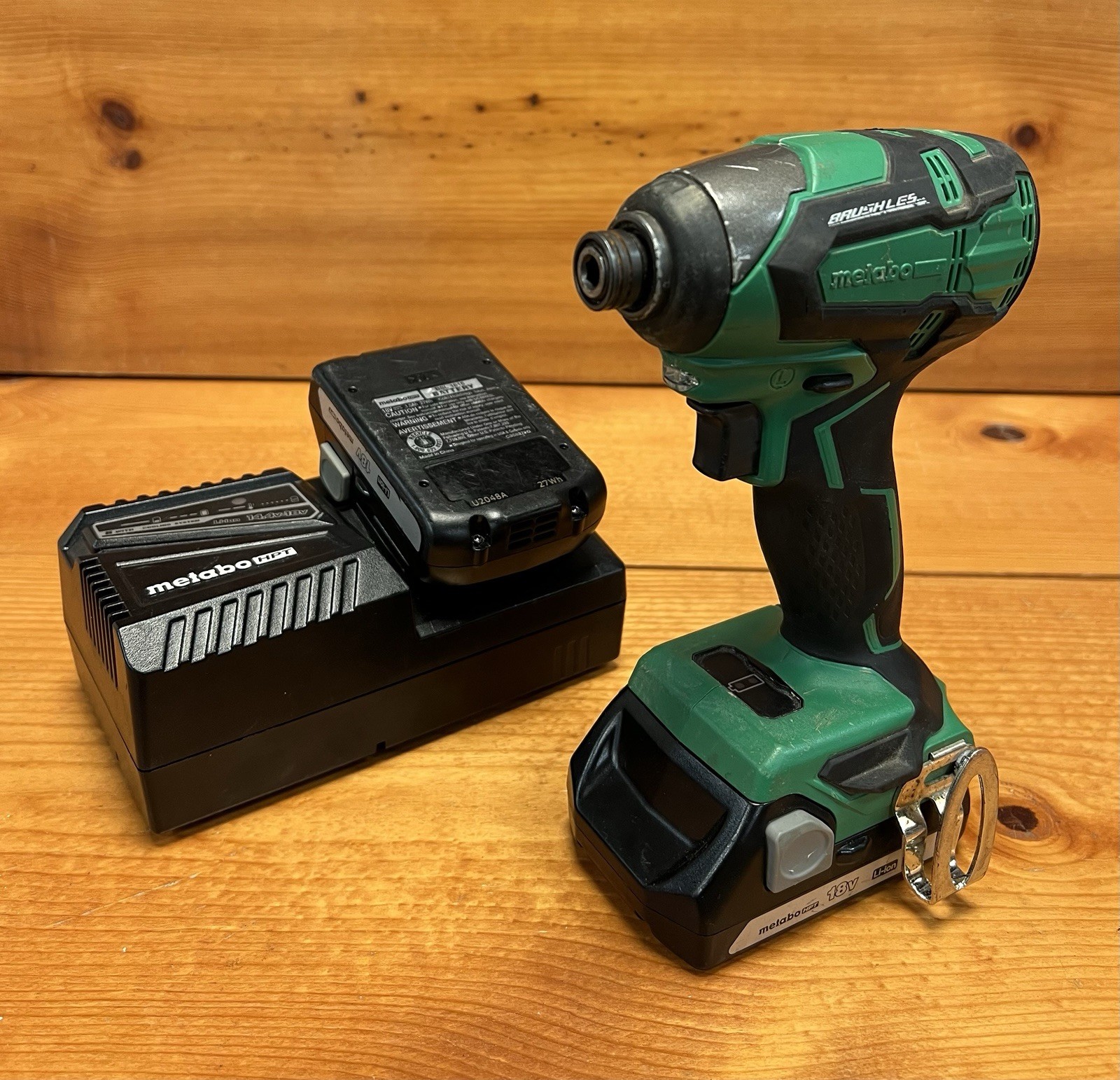 Metabo WH18DBFL2 Cordless Impact Driver with Two Batteries and Charger