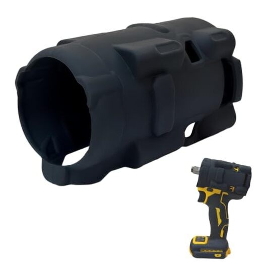 Protective Rubber Boot Compatible with DCF921, DCF922, DCF923, 1/2&Prime; & Black